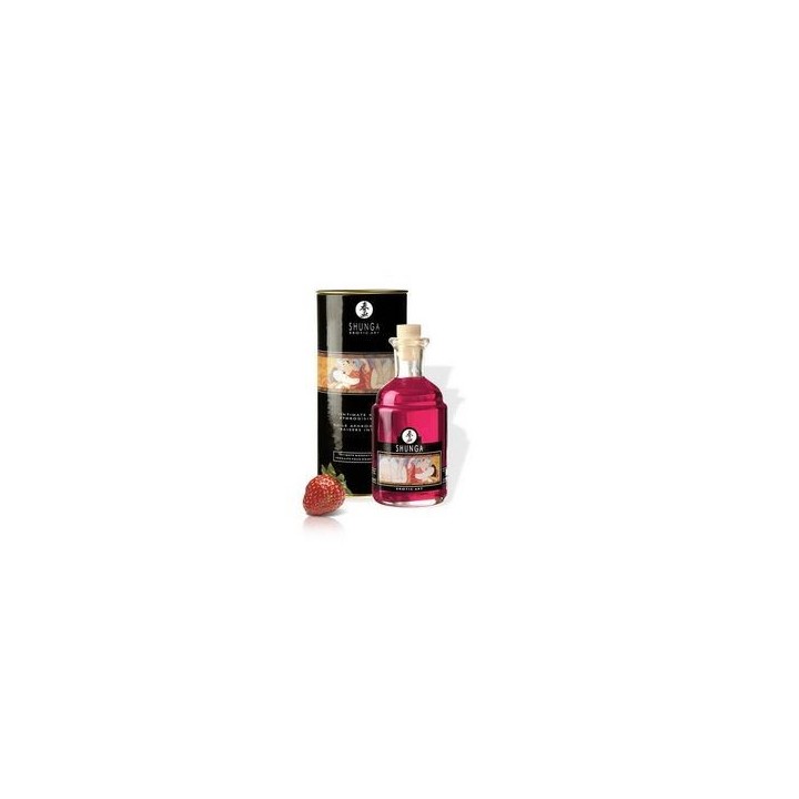 SHUNGA ACEITE AFRODISIACO BESOS INTIMOS FRESAS CON SHAMPAGNE.