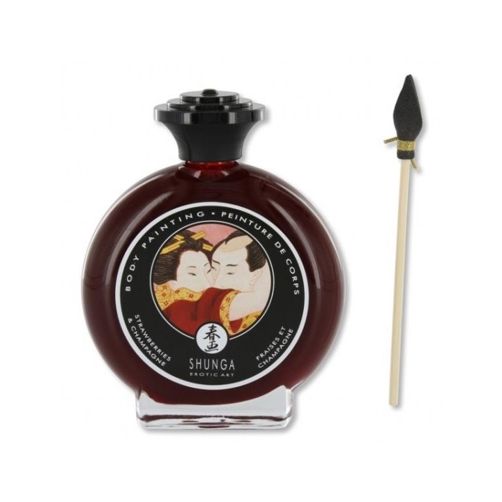 SHUNGA PINTURA CORPORAL DE FRESAS Y CHAMPAGNE