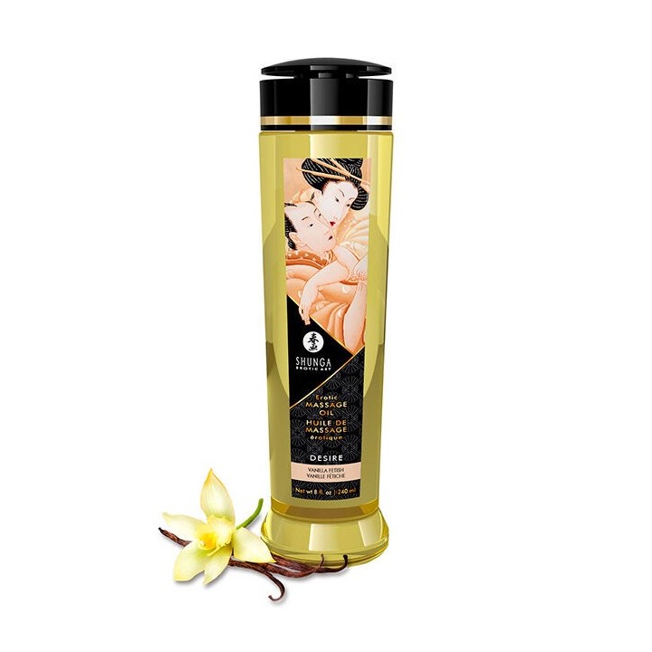 ACEITE DE MASAJE AFRODÍSIACO SHUNGA ,SABOR VAINILLA.