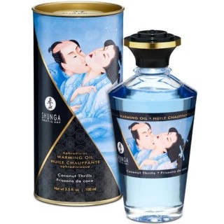 SHUNGA,ACEITE DE MASAJE EFECTO CALOR COCO.