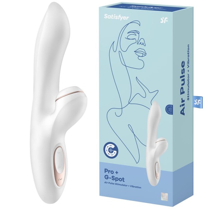 VIBRADOR PARA EL PUNTO G+ SUCCIONADOR DE CLITORIS, DUAL.