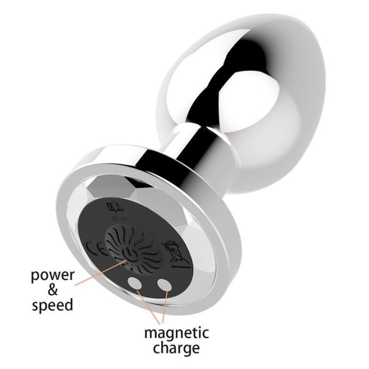 Plug anal metal con mando a distancia, estimulador de parejas, DILATADOR ANAL, TAPON ANAL.