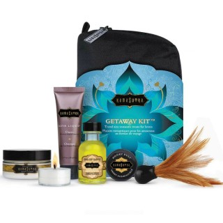 kit de viaje erótico, para preliminares de pareja.