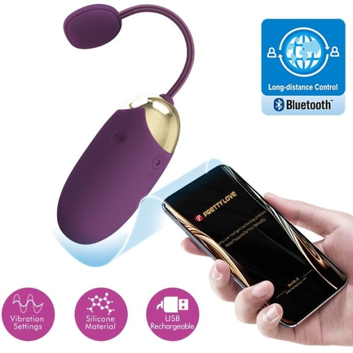 Huevo vibrador con app, bluetooth, conexión Spotify vibra al son de la música, patrones a distancia.