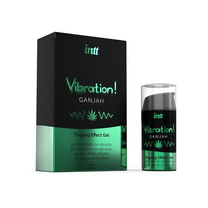 Lubricante vibrador cannabis, estimulador en gel para pareja.