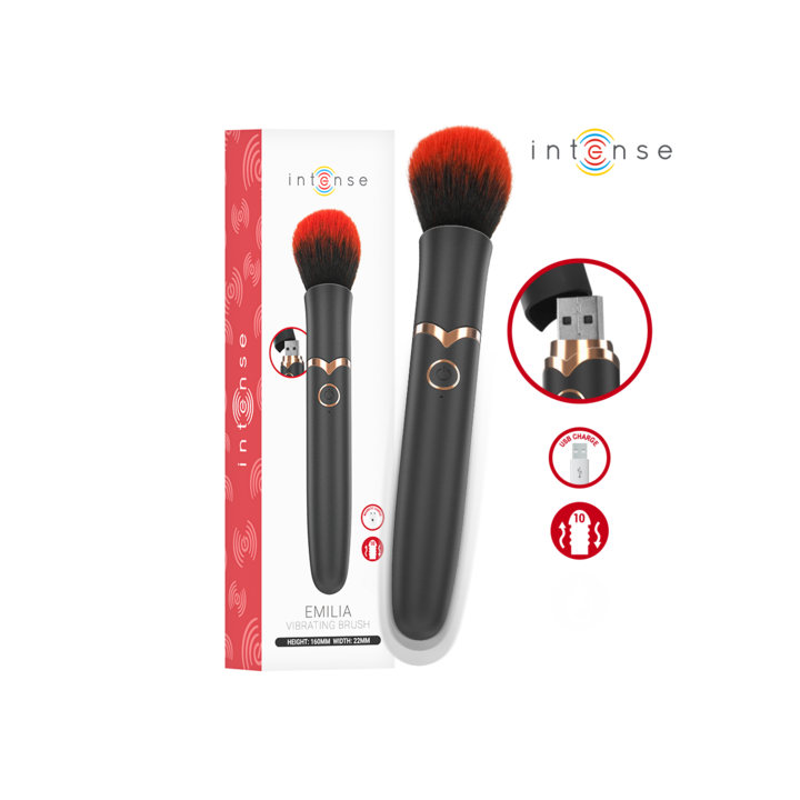 vibrador en forma de brocha masajeador de clitoris.