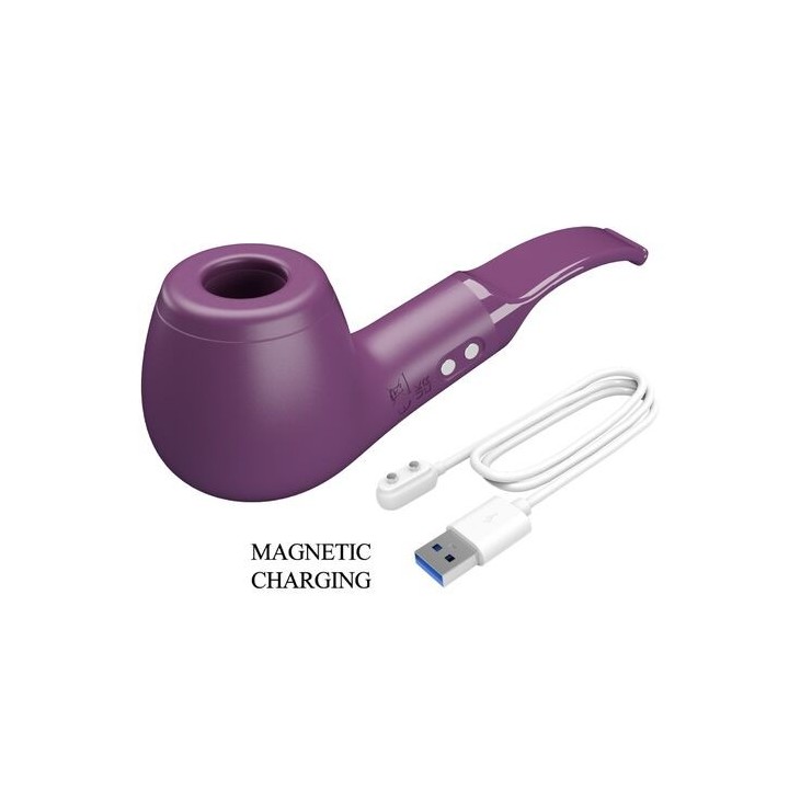 PIPE ESTIMULADOR CON 10 MODOS DE GOLPETEO MORADO