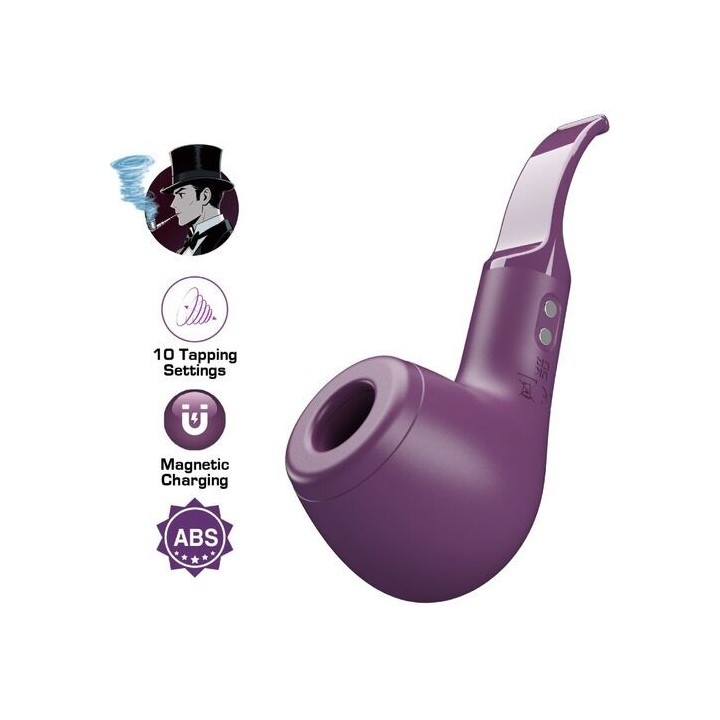 PIPE ESTIMULADOR CON 10 MODOS DE GOLPETEO MORADO