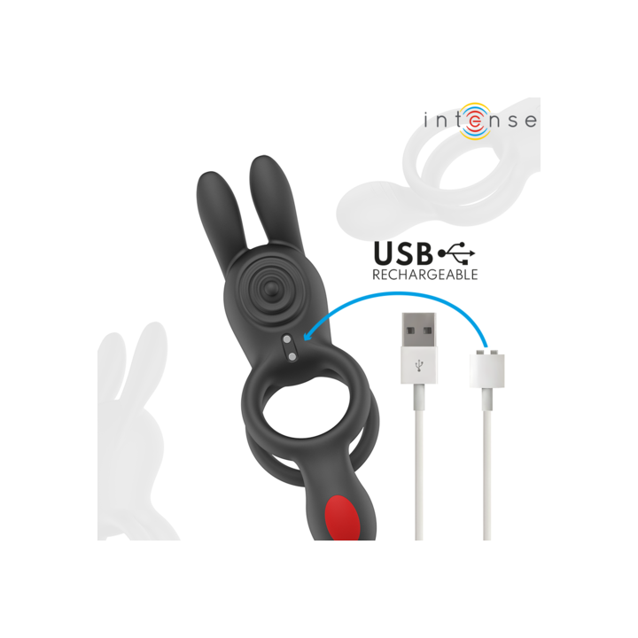 anillo doble para el pene y zona testicular.